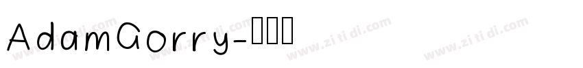 AdamGorry字体转换