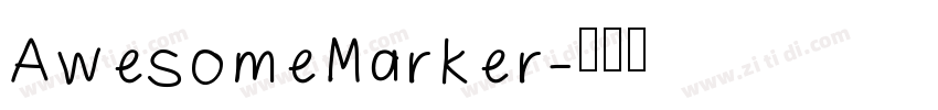 AwesomeMarker字体转换