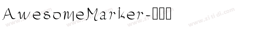 AwesomeMarker字体转换