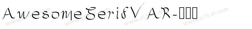 AwesomeSerifVAR字体转换