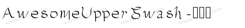 AwesomeUpperSwash字体转换