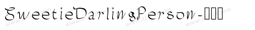 SweetieDarlingPerson字体转换