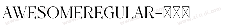 AwesomeRegular字体转换