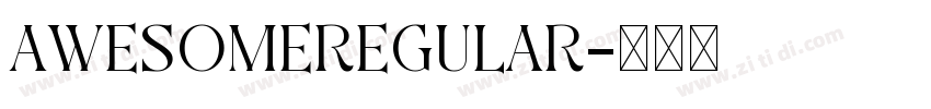 AwesomeRegular字体转换