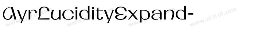 AyrLucidityExpand字体转换