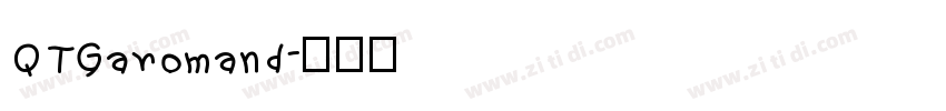 QTGaromand字体转换