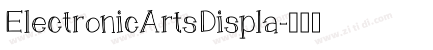 ElectronicArtsDispla字体转换