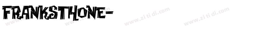Franksthone字体转换