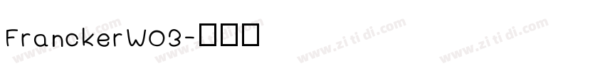 FranckerW03字体转换
