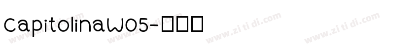 CapitolinaW05字体转换