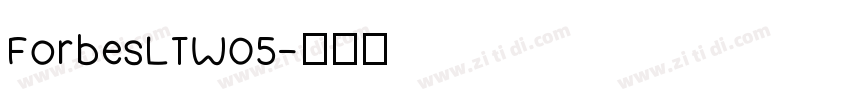 ForbesLTW05字体转换