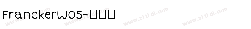FranckerW05字体转换