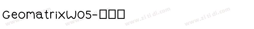 GeomatrixW05字体转换