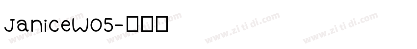 JaniceW05字体转换