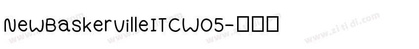 NewBaskervilleITCW05字体转换