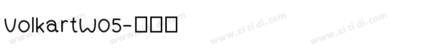 VolkartW05字体转换