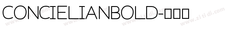 CONCIELIANBOLD字体转换