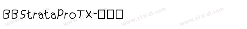BBStrataProTX字体转换
