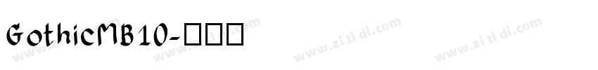 GothicMB10字体转换