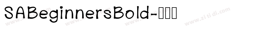 SABeginnersBold字体转换