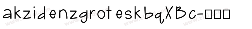 akzidenzgroteskbqXBc字体转换
