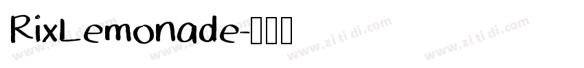 RixLemonade字体转换