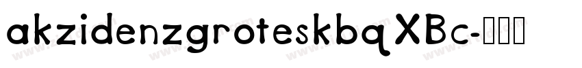 akzidenzgroteskbqXBc字体转换