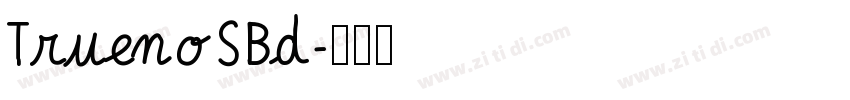 TruenoSBd字体转换