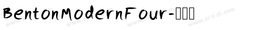 BentonModernFour字体转换