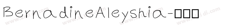 BernadineAleyshia字体转换