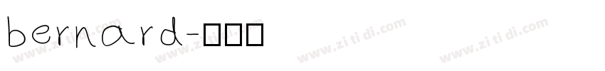 bernard字体转换