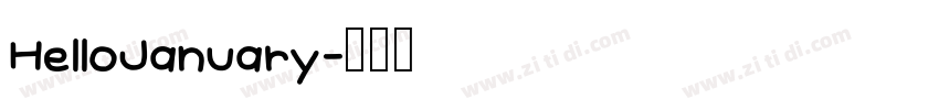 HelloJanuary字体转换