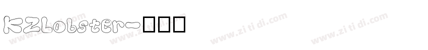 KZLobster字体转换
