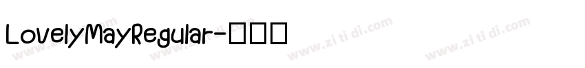 LovelyMayRegular字体转换