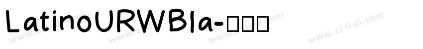 LatinoURWBla字体转换