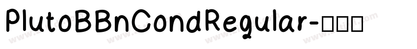 PlutoBBnCondRegular字体转换
