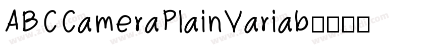 ABCCameraPlainVariab字体转换