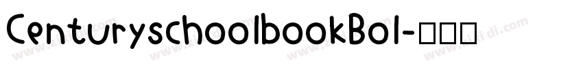 CenturyschoolbookBol字体转换