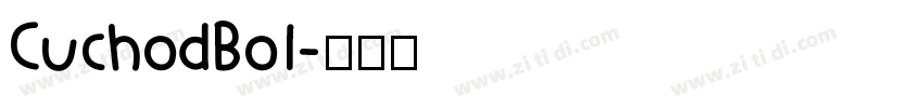 CuchodBol字体转换