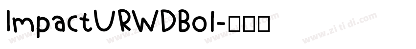 ImpactURWDBol字体转换