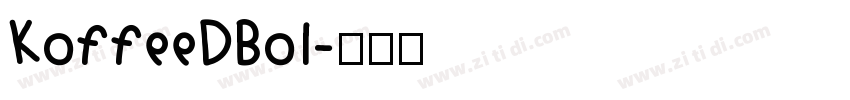 KoffeeDBol字体转换