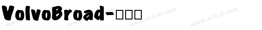 VolvoBroad字体转换