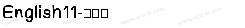 English11字体转换