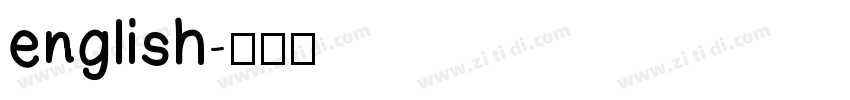 english字体转换