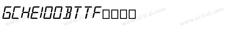 GCHEI00BTTF字体转换