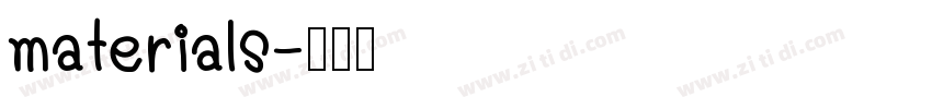 materials字体转换
