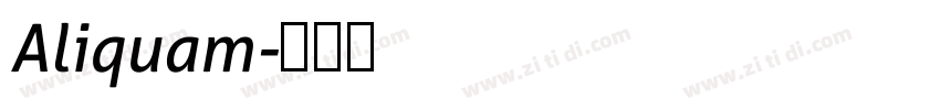 Aliquam字体转换