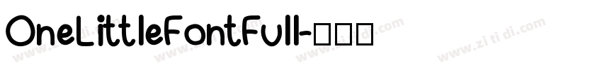 OneLittleFontFull字体转换