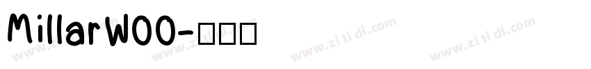 MillarW00字体转换
