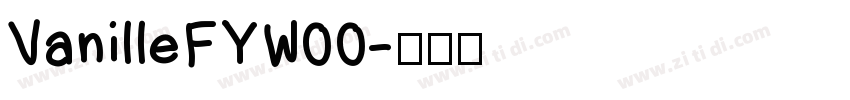 VanilleFYW00字体转换